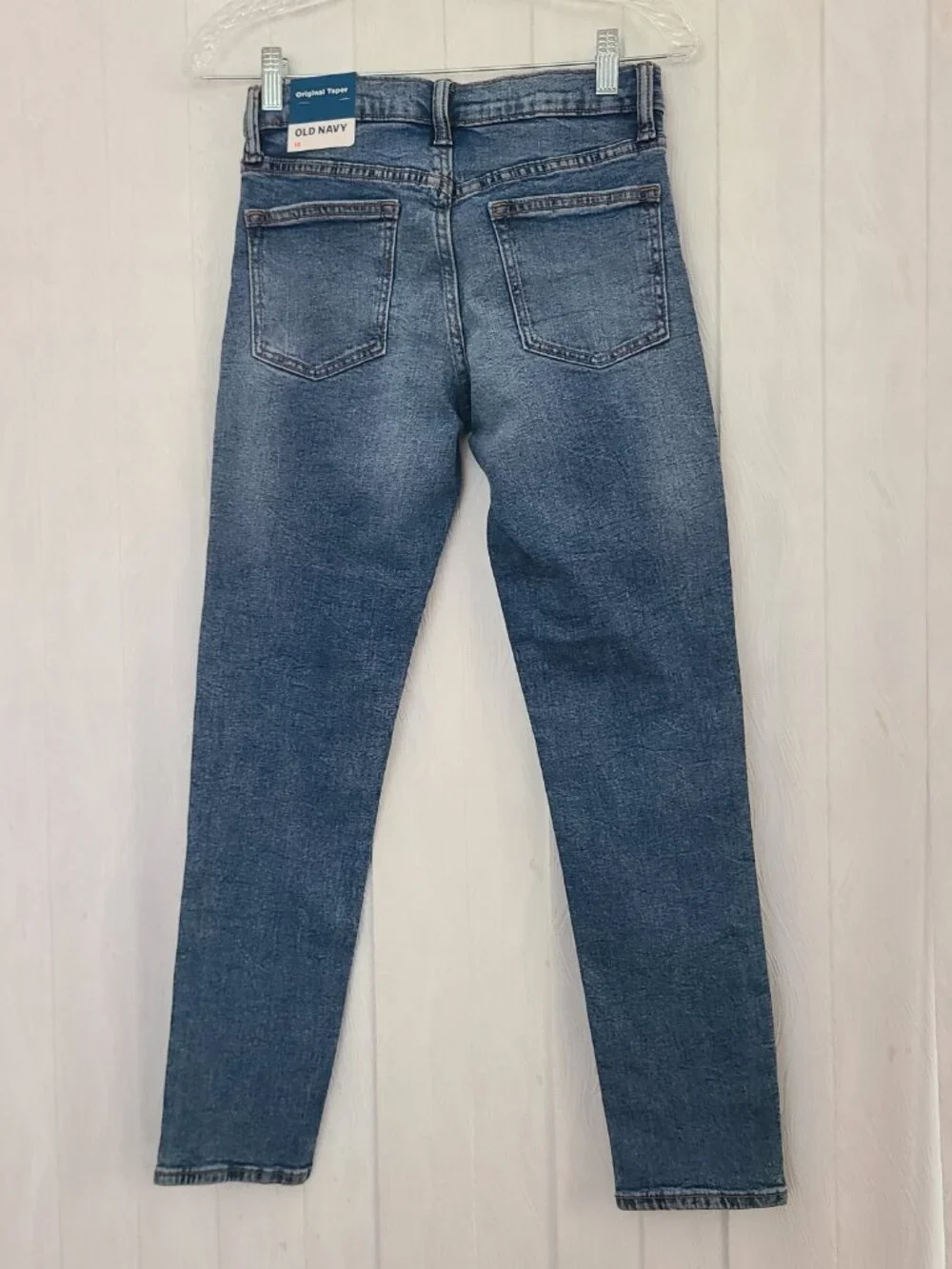 Lot Of 2 Old Navy Boys Sz 12 Original Taper Built In Flex Jeans